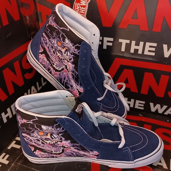 Vans Men's 4.5/Womens 6 SK8-Hi Zap Black/True White Glow in the Dark-VN0A5KRH96C - Picture 1 of 11